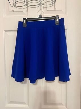 a'gaci Royal Blue Circle Skater Skirt